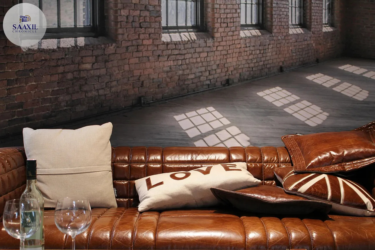 living room set, leather furniture, furnishing, decoration